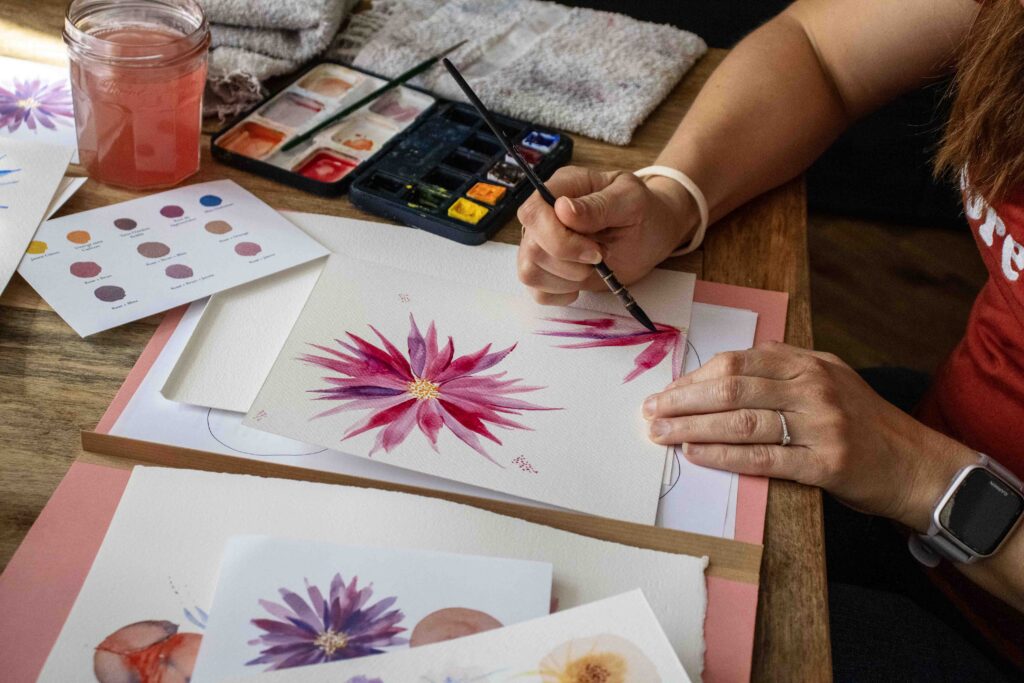 Atelier coquin Aquarelle en Normandie